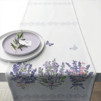 Imagen del producto de Lovely, mantel individual de lavanda, 40x150 cm