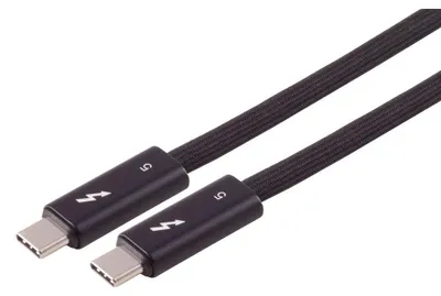 Produktbild von USB-C Verbindungskabel TB5 Pro, Thunderbolt 5, 80Gbit/s, 240W, DP2.1, PCIe 4.0, Video bis 16K - Länge: 1m