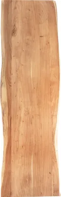 Produktbild von Tischplatte 200x60 cm Toni, Holzplatte Akazienholz massiv + naturfarben + lackiert, Baumkanten-Platte für Heimwerker, Arbeitsplatten, Tische & Fensterbretter