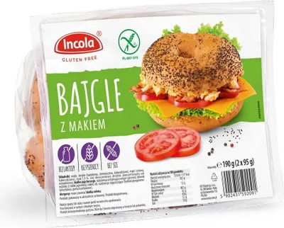 Obrázok produktu pre Bezlepkové rožky s makom (2 ks) 190 g - INCOLA