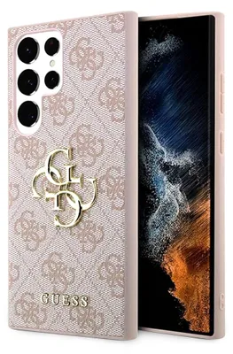 Zdjęcie produktu dla Guess GUHCS23L4GMGPI S23 Ultra S918różowy/pink hardcase 4G Big Metal Logo