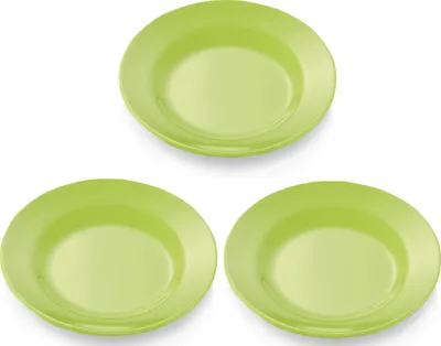 Produktbild von Melamin-Teller flach grün Ø 20 cm bunt Camping Party Kindergeburtstag Picknick
