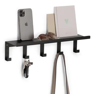 Produktbild von Zeller er schlüsselhalter und wandgarderobe - Schwarz - Wandmontage