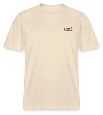Produktbild von Spreadshirt Pippi Langstrumpf Logo Stick Relaxed Fit Uni T-Shirt, M, Natur