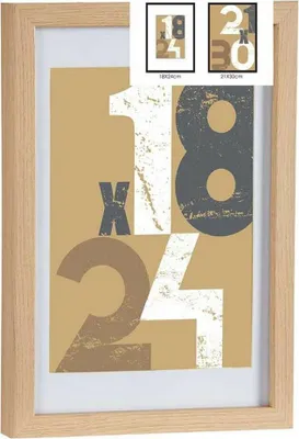 Produktbild von Fotorahmen 24 x 2,5 x 32,5 cm natürlich Glas Holz MDF (6 Stück)