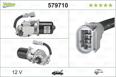 Image de Moteur d'essuie-glace avant 12 V VALEO IAM-Expertise, compatible notamment avec le RENAULT MASTER