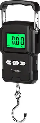Produktbild von OKWISH Präzisionswaagen Tragbare, Wiederaufladbare Waage, Waage mit 1 Meter Maßband, Gepäckwaage 75 kg Kapazität, Multifunktionale Digitale Handwaage