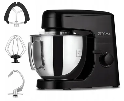 Produktbild von Planetarische Küchenmaschine 1800W Zeegma Planeet Mix Schwarz, 5L, 8 Geschwindigkeiten
