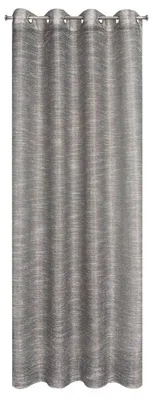 Zdjęcie produktu dla Eurofirany 400925, Przezroczysty, Szary, Monochromatyczny, Poliester, Pierścień, 130 g/m²