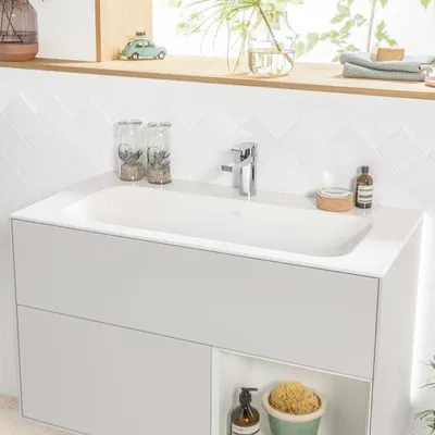 Produktbild von Villeroy & Boch Finion Schrankwaschtisch 100 cm mit Hahnloch, ohne Überlauf