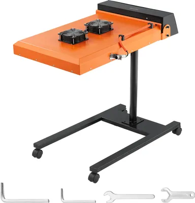Obrázek produktu pro VEVOR rychlosušička, 6000 W, 485 x 540 mm, infračervená IR blesková sušička pro sítotisk, regulace teploty 0-750 ℉, sítotisková sušička se senzorem, výškově nastavitelná, chlazení dvojitým ventilátorem, pro trička