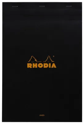 Image de Rhodia 196009C bloc-notes A4+ 80 feuilles Noir