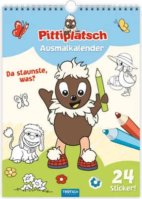 Produktbild von Trötsch Ausmalkalender immerwährend Pittiplatsch
