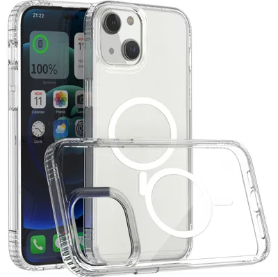 Produktbild von Mobigear Crystal – Transparente Schutzhülle für iPhone 14 Plus mit MagSafe-Funktion, Hartschalen-Rückseite