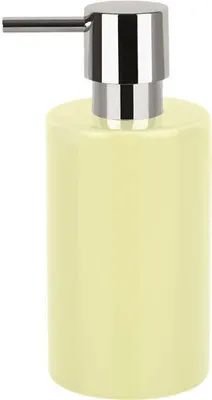 Produktbild von Spirella Seifenspender "Tube" | mit Pumpe | Flüssigseifen-Spender | Porzellan | 300ml | Langliebig und Robust | Gelb