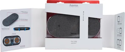 Zdjęcie produktu dla Hama QI-FC10 DUO, Wewnętrzna, Prąd przemienny, Bezprzewodowe ładowanie, Czarny