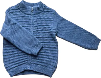Produktbild von Chicco Kinder Strickjacke mit Reißverschluss blau 74