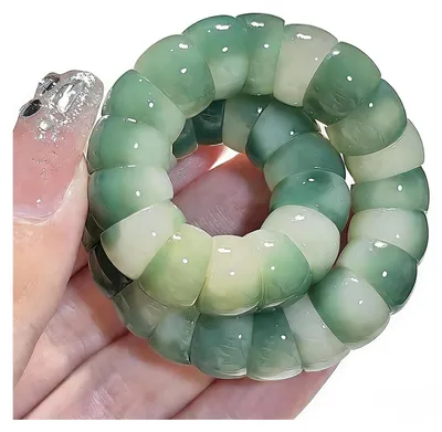 Produktbild von Anti-Stress Perlenarmband - Fidget Armband - Natürliche Bodhi-Samenperlen - Flexibles Stretch-Design - Glatte Perlen - Angenehmes Tastgefühl - Fidgetarmband