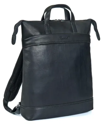 Produktbild von Benthill Rucksack Echt Leder Echt-Leder - Kurierrucksack Fahrradrucksack Trekkingrucksack - Damen Herren Rucksack - Lederrucksack