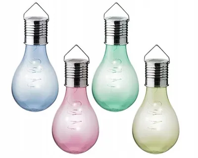 Zdjęcie produktu dla Żarówka solarna wisząca kula LED kolorowa