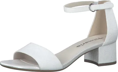 Produktbild von Tamaris Damen Sandalette Sandale Glitzer Matt Klettverschluss 1-28295-20, Größe:39 EU, Farbe:Mehrfarbig
