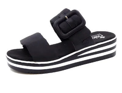 Produktbild von Rieker fsk damen sandalen Pantolette schwarz in Gr. 41