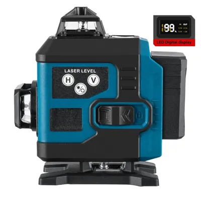 Produktbild von Laser-Wasserwaage, 16 Lines 4D Laser Level Green Line Self-Leveling 360° Horizontal Vertical Super Power Laser Level, Cross Self-Leveling, Tragetasche
