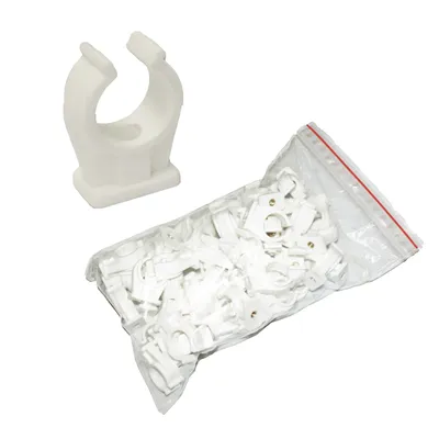 Produktbild von 25x Kunststoff Rohrclips Rohrklammern 22 mm einfach weiss