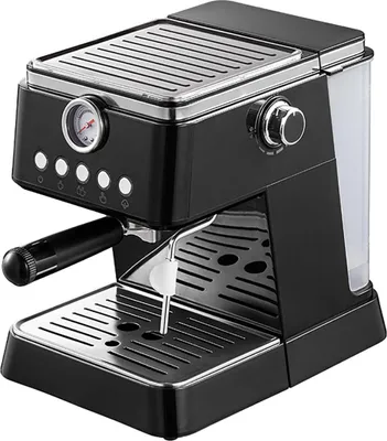Espressomaschine, 20Bar Druck, Milchaufschäumer, Schwenkbare Edelstahldampfdüse, 1,5L Wassertank, Ein-Tassen/ Zwei