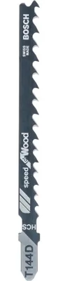 Produktbild von Bosch 2 609 256 718, Stichsägeblatt, Holz, Hartstahl (HCS), Schwarz, Grau, 7,6 cm, 6 - 8