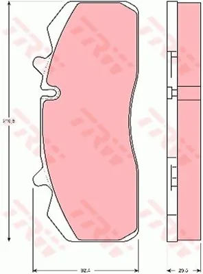 Produktbild von Bremsbelagsatz, Scheibenbremse TRW GDB5083