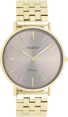 Produktbild von Oozoo Armbanduhr gold Metall Vintage Series Damen Analog-Quarzuhr UOC20403