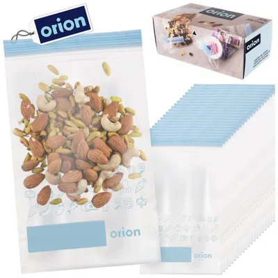 Zdjęcie produktu dla Orion ziplock torby przezroczyste torby plastikowe torby do pakowania 25 szt.