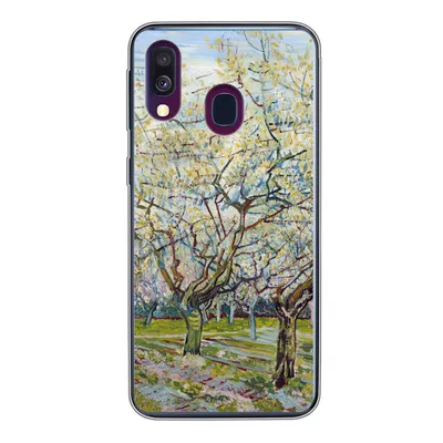 Produktbild von MuchoWow® Handyhülle Schutzhülle Hülle für Samsung Galaxy A40 Blühender Obstgarten - Vincent van Gogh Silikon Softcase Handy Hülle - Handy-Tasche