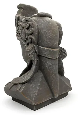 Produktbild von Große Buddha Statue in Steinoptik für Feng Shui Dekoration