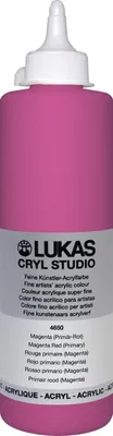 Produktbild von Lukas Cryl Studio Plastic Bottle Acrylfarbe 500 ml Magenta Red (Primary) 1 stk