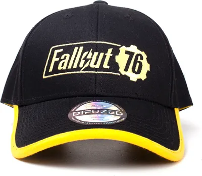 Produktbild von DIFUZED Fallout 76, Kind, Uni, Kappe, Schwarz, Gelb, Cap, China