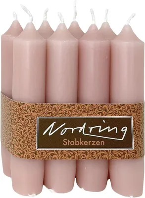 Image de 8 moules pour bougies en forme de bâtonnets, mauve, dimensions : 2,2 x 11 cm
