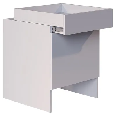 Produktbild von Saugroboterschrank Vicco Dustin Weiß 50 x 67.5 cm mit 1 Tür, Model 59585