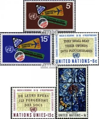 Produktbild von Briefmarken UNO - New York 1967 Mi 185-186,187-188,189 (kompl.Ausg.) postfrisch Sondermarken