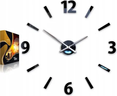 Produktbild von ModernClock, Uhr, wanduhr schwarz groß, wanduhr 75cm, Klaus, DIY, Wohnzimmeruhr