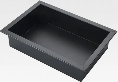 Produktbild von Schwarze Edelstahl 304 Einbauduschnische - 31,5 x 20 x 8 cm