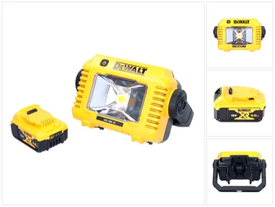 Immagine prodotto di DeWalt DCL 077 Lampada da lavoro a LED ricaricabile 12 V 18 V 2000 lm IP54 + 1x batteria ricaricabile 5,0 Ah - senza caricabatterie