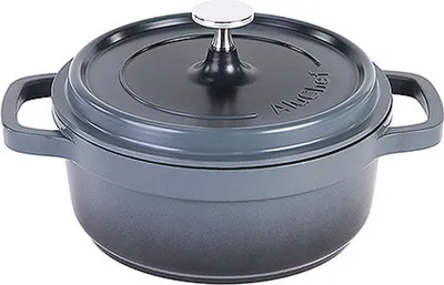 Produktbild von AluChef® Cocotte, rund 20 cm / grau