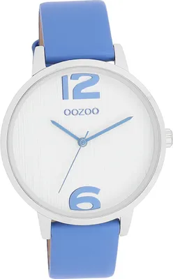 Produktbild von Oozoo Leder Damen Uhr Analog Quarzuhr Armband blau Timepieces D2UOC11235