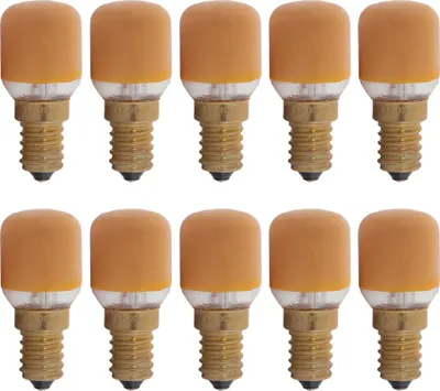 Produktbild von 10 x Leuci Glühbirne T25 Röhre 25W E14 Glühlampe 25 Watt Orange
