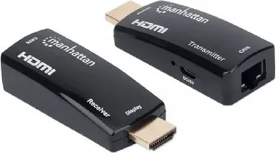 Obrázek produktu pro Manhattan 207539, 1920 x 1080 px, AV vysílač a přijímač, 60 m, Kabel, Černá, HDCP