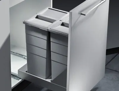 Image de Collecteur de déchets Hailo 3616401 TB Slide Bottom-Mount 2x 29 litres
