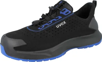 Zdjęcie produktu dla uvex 1 x-craft obuwie ochronne niskie S1, czarny/niebieski czarny/niebieski 43