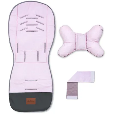 Image de Bellochi insert universel réversible pour poussette avec coussin et protections de ceinture - coussin